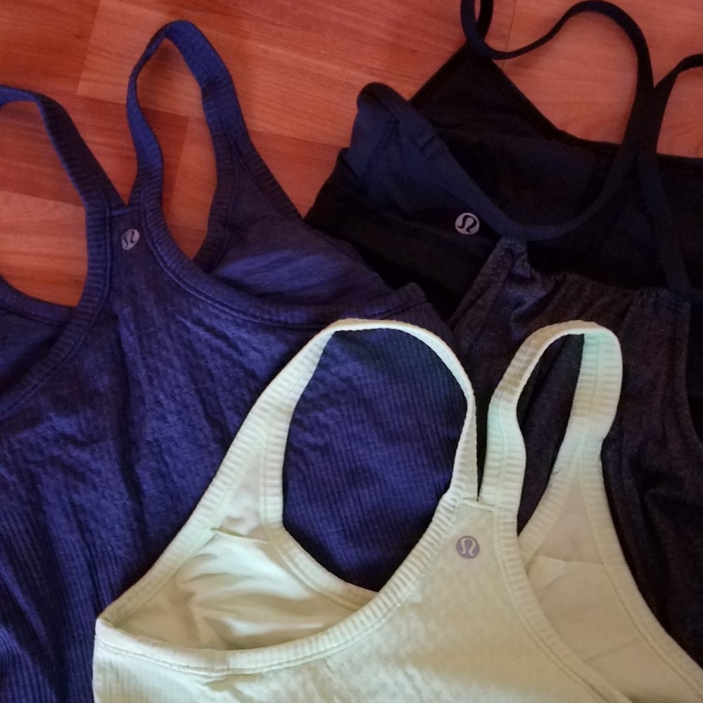 3 lululemon tanks! Sz 2/4